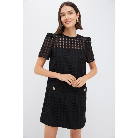 TUCKERNUCK Black Cane Lace Janelle Dress Size S NWT - Picture 1 of 8